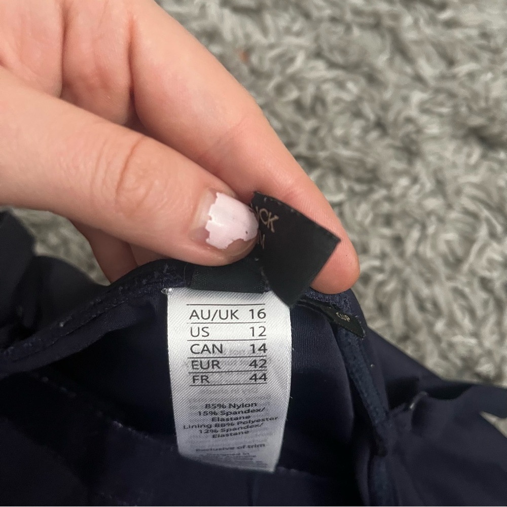 Nip Tuck Swim One Piece Bathing Suit Size 12 - image 4